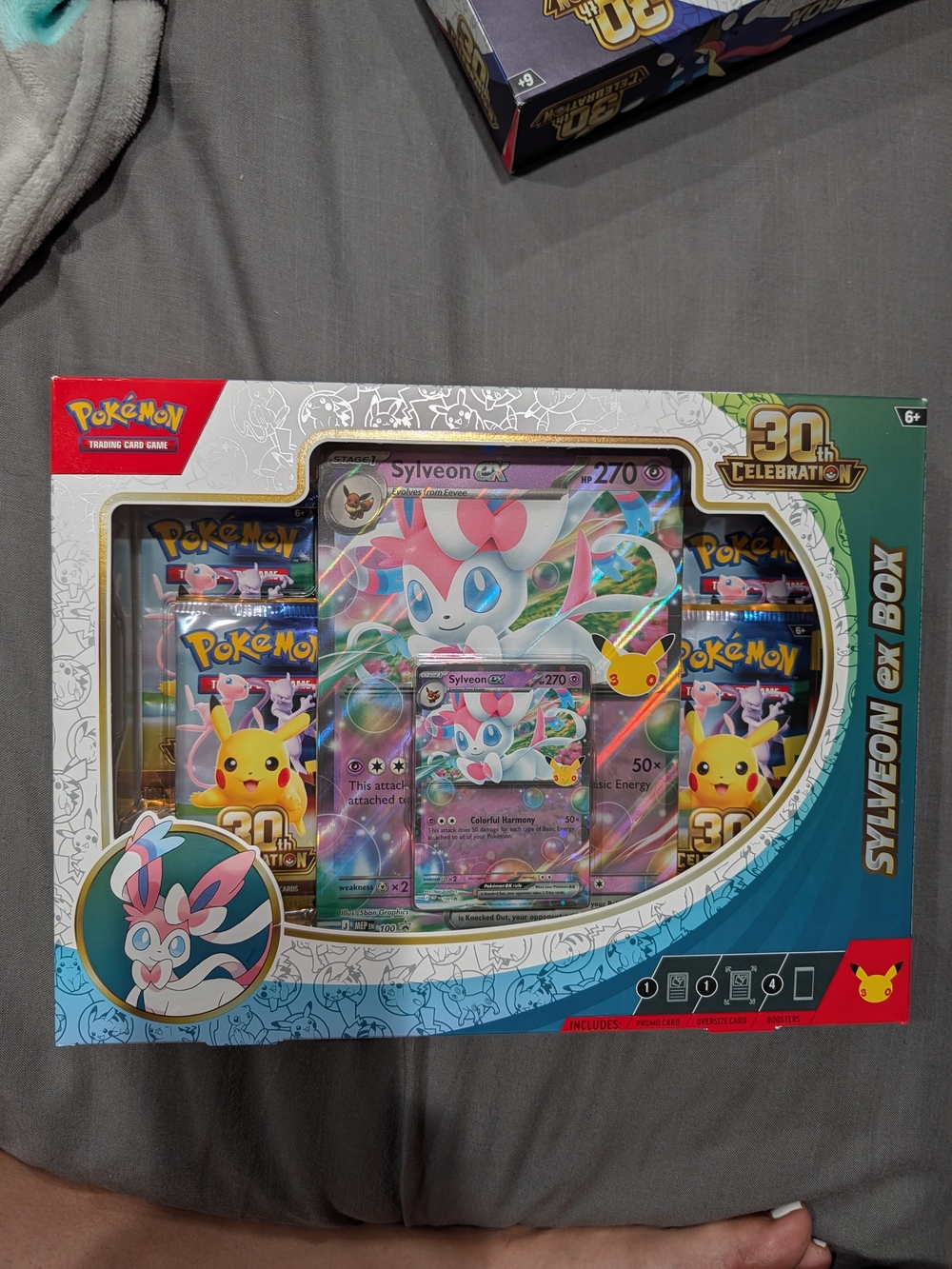Pokemon Sylveon ex Box - Pink Blue White Artwork